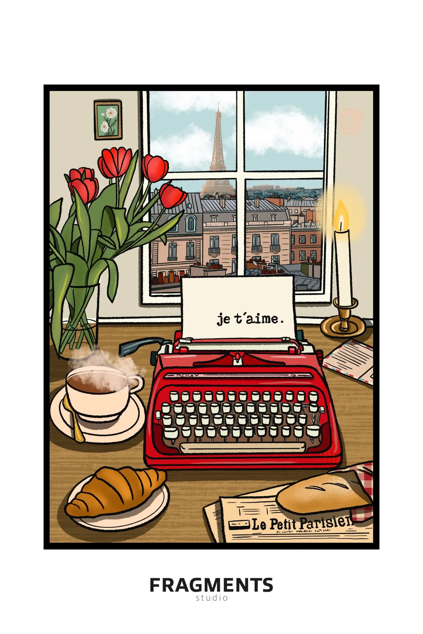 Typewriter - Paris I love you
