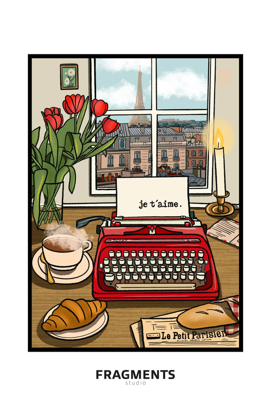 Typewriter - Paris I love you