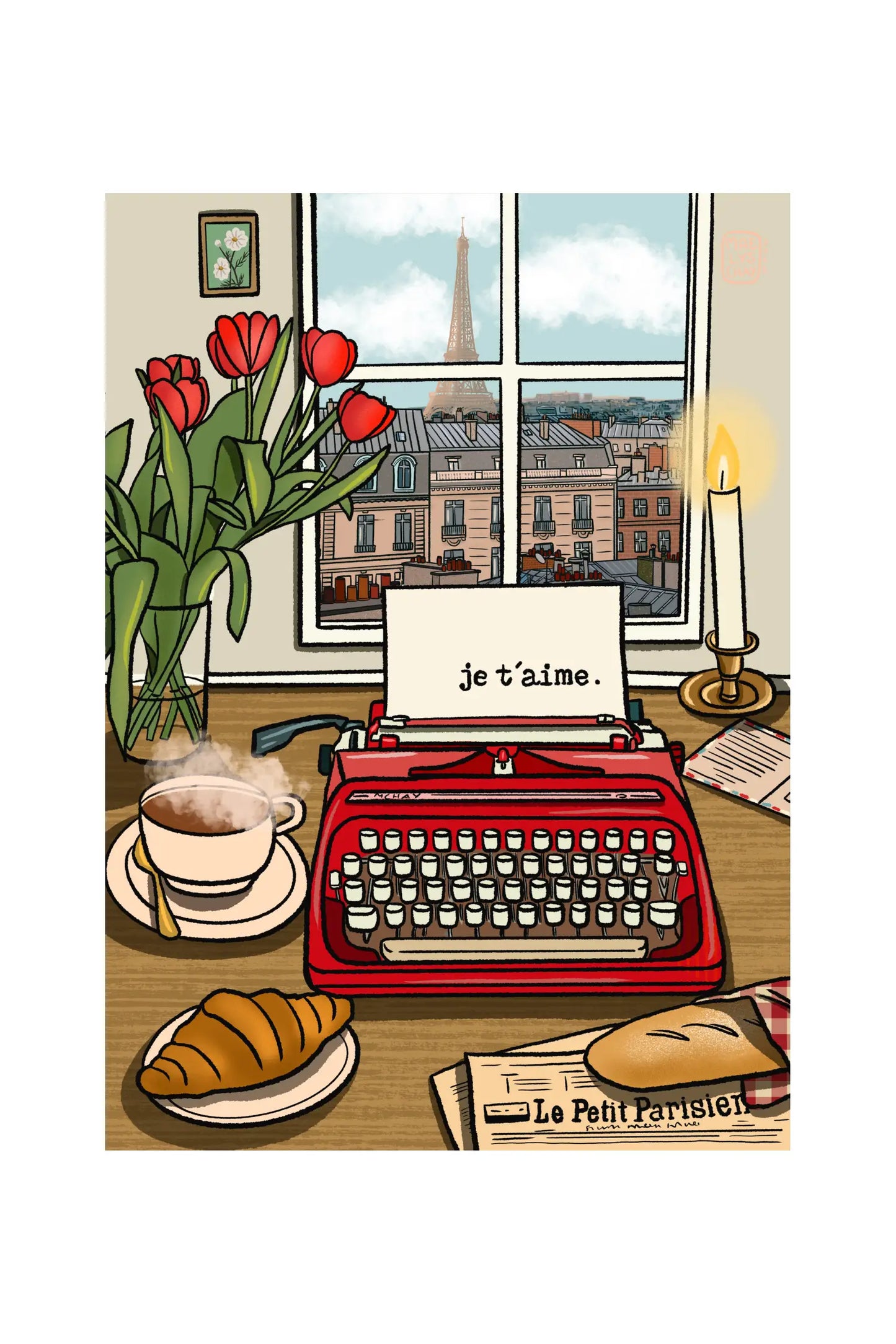 Typewriter - Paris I love you
